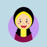 avatar de un Katar personaje vector