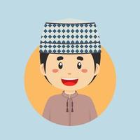 Avatar of a Oman Character vector