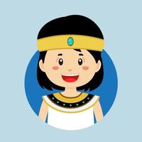 avatar de un Egipto personaje vector