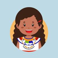 avatar de un Kenia personaje vector