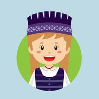 Avatar of a Lithuanians Character vector