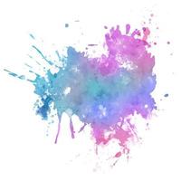 Abstract detailed watercolour splatter design vector