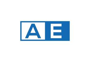 Initial AE Letter logo design, Vector design concept