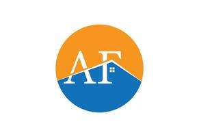 Initial AF Letter logo design, Vector design concept