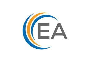 Intial AE-EA letter logo design, Vector illustration