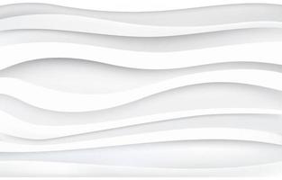 3D White Wavy Background vector