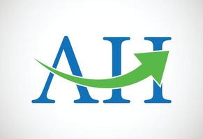 Initial AH Letter logo design, Vector design concept