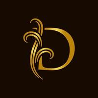 Luxury Initial D Logo vector