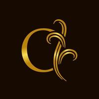 Luxury Initial O Logo vector