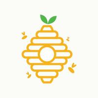 Hive Bee Logo vector