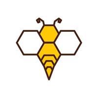 Modern Bee Logo vector