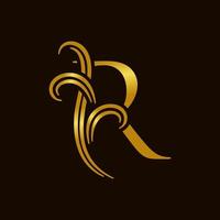 Luxury Initial R Logo vector