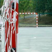 old soccer goal sports equipment photo