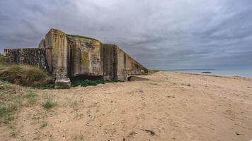 Old german bunkers at Utah Beach, France. photo