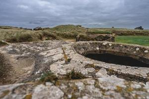 Old german bunkers at Utah Beach, France. photo