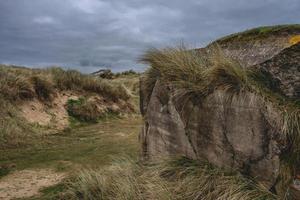 Old german bunkers at Utah Beach, France. photo