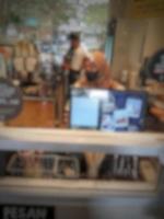 Defocused blurred photos of people who are FORE coffee buyers are lining up to order the coffee they want.