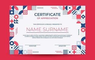 Creative Modern Colorful Certificate vector