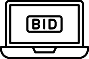 Bid Vector Icon