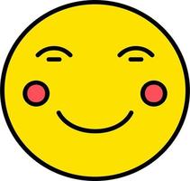 Blushing Vector Icon