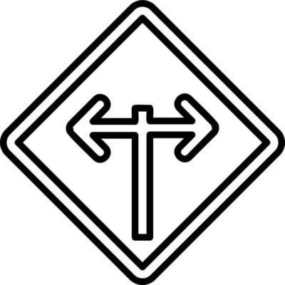 Intersection Vector Icon