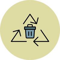 icono de vector de reciclaje