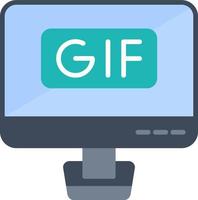 icono de vector de gif