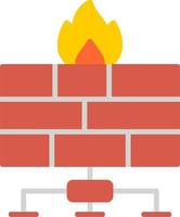 icono de vector de firewall