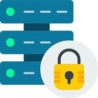 seguro datos vector icono