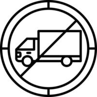 No Trucks Vector Icon