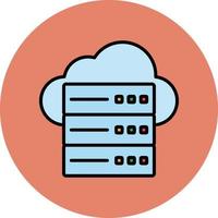 Cloud Server Vector Icon