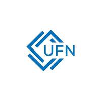 ufn tecnología letra logo diseño en blanco antecedentes. ufn creativo iniciales tecnología letra logo concepto. ufn tecnología letra diseño. vector