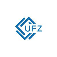 UFZ technology letter logo design on white background. UFZ creative initials technology letter logo concept. UFZ technology letter design. vector