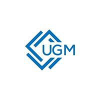 UGM technology letter logo design on white background. UGM creative initials technology letter logo concept. UGM technology letter design. vector