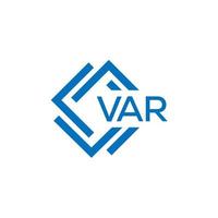 VAR technology letter logo design on white background. VAR creative initials technology letter logo concept. VAR technology letter design. vector
