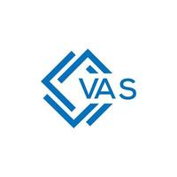 VAS technology letter logo design on white background. VAS creative initials technology letter logo concept. VAS technology letter design. vector