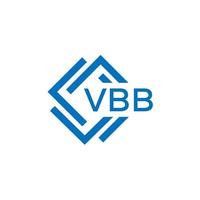 vbb tecnología letra logo diseño en blanco antecedentes. vbb creativo iniciales tecnología letra logo concepto. vbb tecnología letra diseño. vector