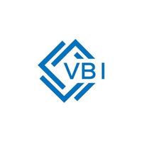 VBI technology letter logo design on white background. VBI creative initials technology letter logo concept. VBI technology letter design. vector