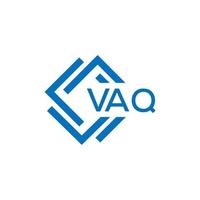 VAQ technology letter logo design on white background. VAQ creative initials technology letter logo concept. VAQ technology letter design. vector