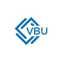 vbu tecnología letra logo diseño en blanco antecedentes. vbu creativo iniciales tecnología letra logo concepto. vbu tecnología letra diseño. vector