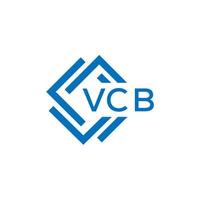 VCB technology letter logo design on white background. VCB creative initials technology letter logo concept. VCB technology letter design. vector
