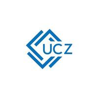 UCZ technology letter logo design on white background. UCZ creative initials technology letter logo concept. UCZ technology letter design. vector