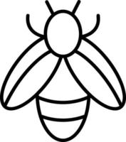 icono de vector de abeja