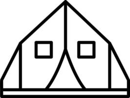 Tent Vector Icon