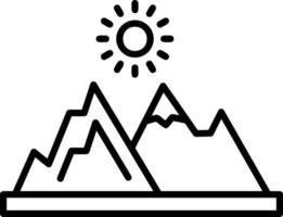 Mountain Vector Icon