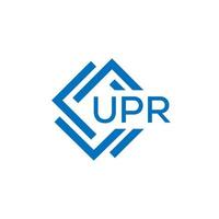 UPR technology letter logo design on white background. UPR creative initials technology letter logo concept. UPR technology letter design. vector