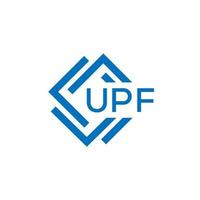 UPF technology letter logo design on white background. UPF creative initials technology letter logo concept. UPF technology letter design. vector