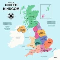 United Kingdom Map vector