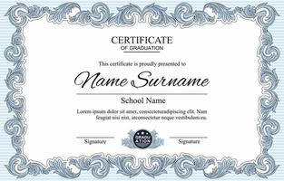 Victorian Classic Certificate Template vector