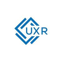 uxr tecnología letra logo diseño en blanco antecedentes. uxr creativo iniciales tecnología letra logo concepto. uxr tecnología letra diseño. vector